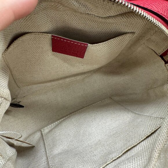 GUCCI Soho red Leather Shoulder Bag 585-083125 - Picture 13 of 14